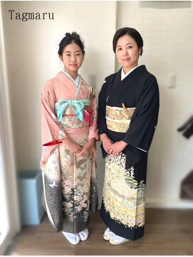 タグマル 親子で結婚式参列☆着付けヘアセット☆