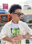 スパイキーショート メンズカラー ブリーチカラー メンズカット