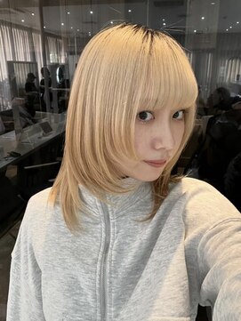 ジーナ 福岡天神(Zina) 福岡天神韓国風ウルフレイヤー/ハッシュカット