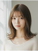 イメチェン/美髪/外ハネボブ/ワイドバング/髪質改善/縮毛矯正
