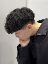 オーシャントーキョー 仙台(OCEAN TOKYO)&nbsp;黒髪刈り上げマッシュショートスペインカールスパイラル