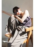 ブルージュヘアアレンジエフォートレスシースルーバング濡れ髪