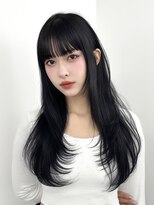 アマトウキョウ アユンチェ(AMA TOKYO×AYUNCHE) 前髪顔まわり韓国ヘアレイヤーカットサイドバンク2wayバンク韓国