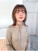 レイヤーウルフミディ 似合わせカット顔周り顔まわり髪質改善