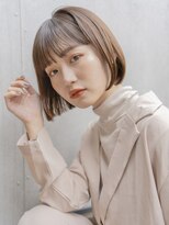 ガーデンヨコハマエスト(GARDEN YOKOHAMA est)&nbsp;ボブ　外ハネボブ　くびれヘア　切りっぱなしボブ　暗めカラー