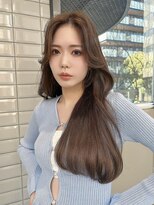リリー(Lilley)&nbsp;【稲永麻衣】ダブルカラー+ブラウン+顔まわり+韓国ヘア