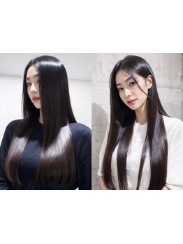 今までの縮毛矯正に不満がある方必見☆独自技術と最新の薬液導入でダメージレスなうる艶ストレートに◎