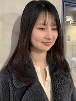 カールム(carlm) 自然な丸み◎ツヤ髪ストレート/ミディアムレイヤー