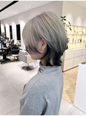 似合わせウルフレイヤー×ホワイトブロンドエンドカラー