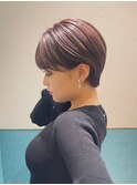 ハンサムショート/丸みショートボブ/20代30代40代50代/顔周り