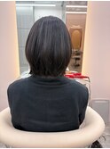 縮毛矯正レイヤーボブ