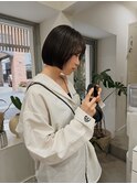 ショートから伸ばし中ボブ