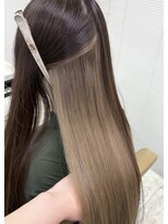 ヴィヒタ 川越 本川越(VIHTA.) ブリーチダブルカラーインナーカラーミルクティーベージュ川越
