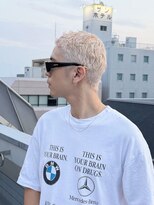 タイドヘアー 高槻店(TIDE HAIR)&nbsp;ホワイトブロンド×イージーパーマ×ボウズ