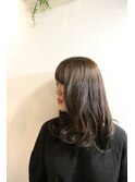 イルミナグレージュ×ふんわりストレートCカール