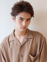 アフロート ディル(AFLOAT D'L)&nbsp;七三オールバック　ツイストパーマ　ビジネス　かき上げヘア