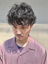 ヘアー アイス ルーチェ(HAIR ICI LUCE) スパイラルパーマ 無造作大人マッシュ 毛束感 黒髪 担当 井上