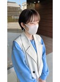 ショートカットシースルーバング奈良大和八木