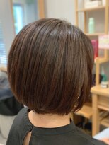 グラッシー センター北店(GLASSI)&nbsp;【GLASSI】大人かわいい小顔ショート★デザインカラー★髪質改善