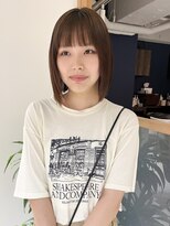 ラミエ バイ メルト 吉祥寺(lamie by melt)&nbsp;"久保田"縮毛矯正ストレート地毛風切りっぱなしぷつっとボブ