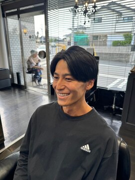 ヒロザバーバー(HIRO THE BARBER) センターパート 宇部市/理容室/理容院/メンズカット