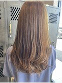 オリーブベージュ大人可愛い透明感立体感×なみなみウェーブ