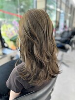 アルドーレフィエロ シンサイバシ(Ardore fiero shinsaibashi) ブリーチなしダブルダブルカラー☆オリーブグレーベージュ