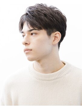 ビューティービースト 佐賀店(beauty:beast) フェザーショート×フェザーパーマ ×センターパート