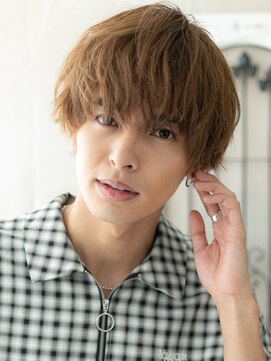 モッズヘア メン 新所沢店(mod's hair men) ハイトーンカラーカジュアルくせ毛風マッシュパーマｃ新所沢