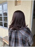 ふんわりレイヤーミディアムヘア