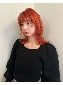 ユー(yew) ウルフレイヤー＋オレンジブラウン　kaho