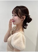 くるみちゃんヘアセットヘアアレンジお呼ばれ韓国ヘア前髪カット
