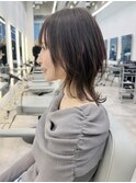 暗髪ネオウルフ　ウルフカット　ショートウルフ　ウルフ