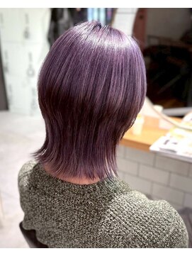 ミエル ヘア 新宿(miel hair) ディープパープル☆ハイトーンカラー 【新宿】
