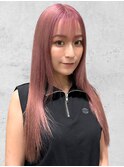 ペールピンクケアブリーチケアカラーハイトーンダブルカラー