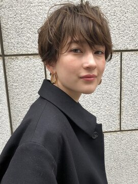 アミー 駒澤(Ammy komazawa) #切りっぱなしボブ #前下りボブ #透明感カラー #白髪染め