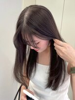 ロイオブジゼル(roi of GiseL)&nbsp;顔周りレイヤー 前髪カット 赤み消しカラー 暗めカラー 20代30代