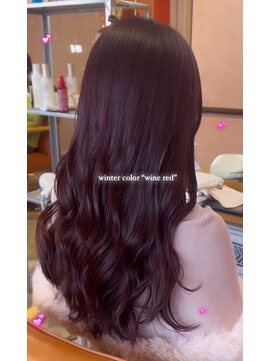 メロメロウ(Melo mellow) ブリーチなし！ワインレッドカラー