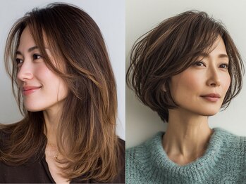 ロアール 楠(LOAOL KUSUNOKI)の写真/丁寧な施術でリピート率の高い『大人女性向けサロン』白髪染めや注目の白髪ぼかしハイライトにも定評あり◎