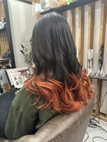 ビューティーガレージ カワゴエ(Beauty Garage Kawagoe)&nbsp;裾カラー ビビットオレンジ