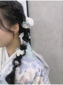 【崩れにくいアレンジ】サイド編みおろし 卒業式ヘア 所沢