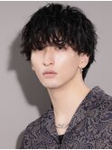 メンズ黒髪ツイストスパイラルマッシュパーマ[新宿/メンズ]カ