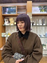 プランタンアヴェダ(printemps AVEDA)&nbsp;透明感ラベンダー×顔まわりレイヤーボブ