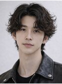 無造作スパイラルパーマ/爽やかメンズショート
