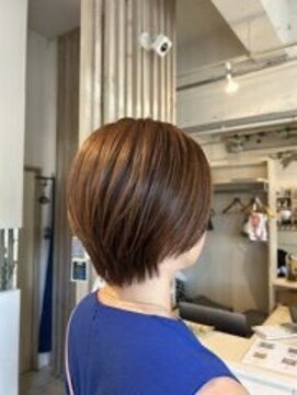 アシャ ヘアー ソリューション 神戸店(asha hair solution) イメチェン/ピンクベージュ/アンブレラカラー/前髪/摂津本山