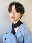 ★くびレイヤーエモージュ黒髪グレーベージュレイヤーロング
