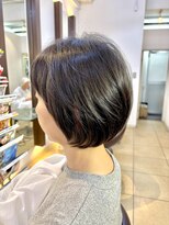 ヘアアーク(HAIR arc)&nbsp;丸み#ボブ#ショートボブ#黒髪#ひし形#くびれかわいい