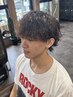【メンズ】カット+波巻きスパイラルパーマ￥12000[鹿児島/波巻きパーマ/眉毛]