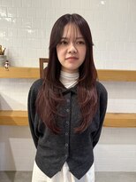 コンティニュー オモテサンドウ(CONTINUE OMOTESANDO)&nbsp;赤髪/レイヤースタイル