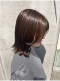 顔周りレイヤー×切りっぱなしスタイル